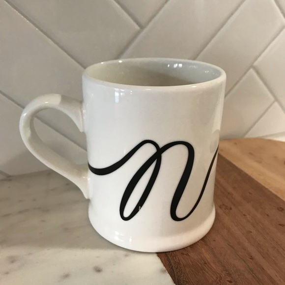 Indigo Other - Indigo Cursive Monogram  N Mug